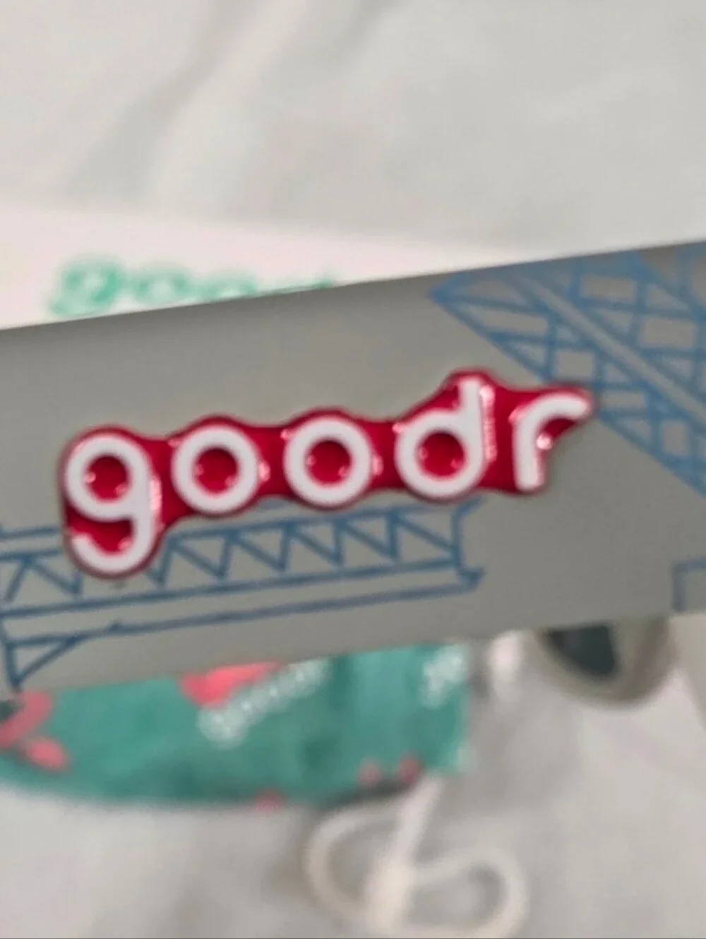 Goodr Run City Chicago Sunglasses in box